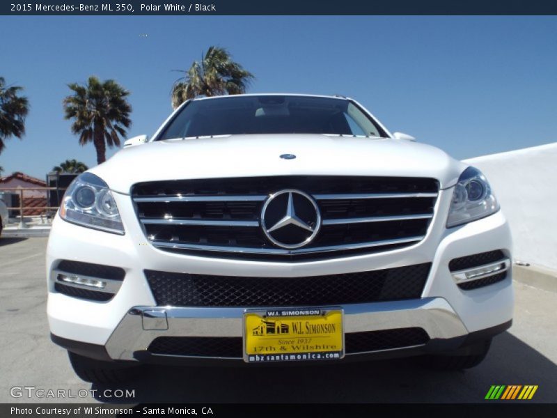 Polar White / Black 2015 Mercedes-Benz ML 350