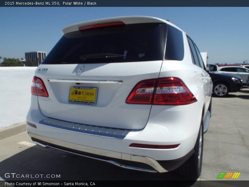 Polar White / Black 2015 Mercedes-Benz ML 350