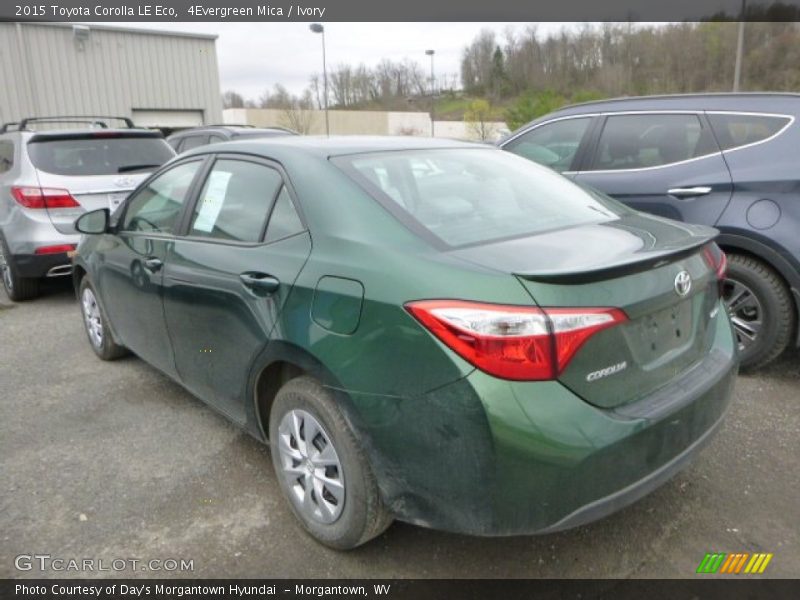 4Evergreen Mica / Ivory 2015 Toyota Corolla LE Eco