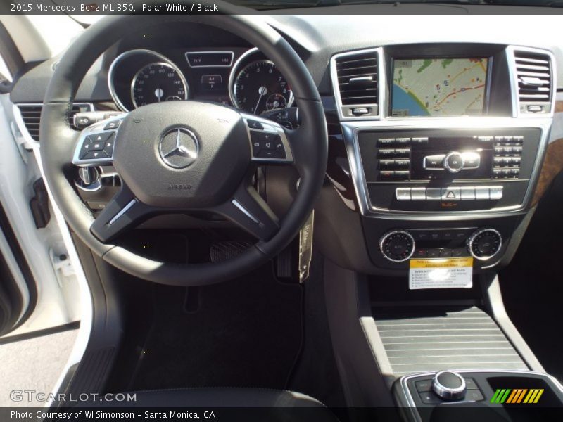 Polar White / Black 2015 Mercedes-Benz ML 350