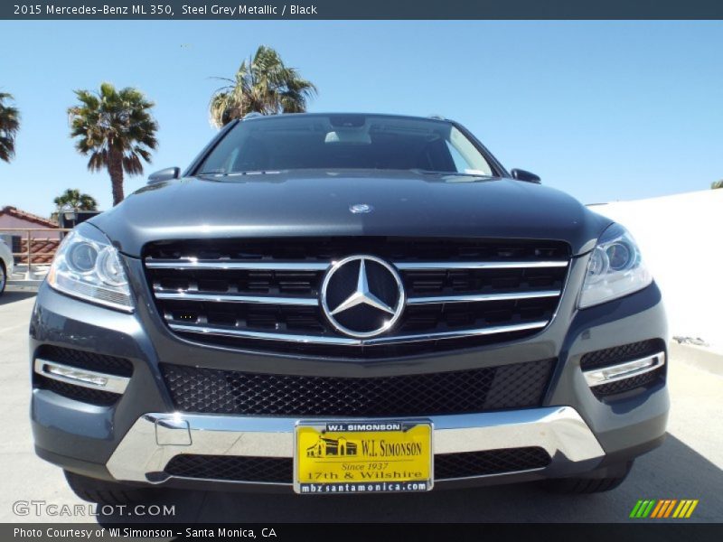 Steel Grey Metallic / Black 2015 Mercedes-Benz ML 350