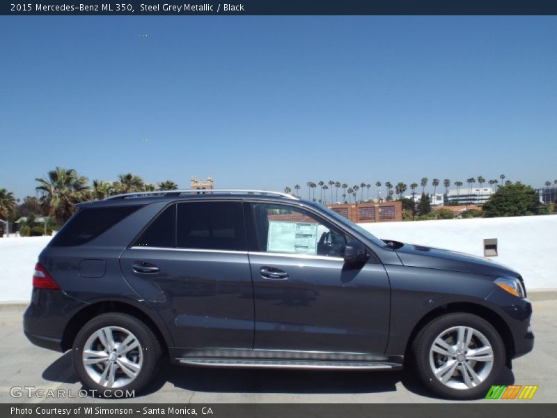 Steel Grey Metallic / Black 2015 Mercedes-Benz ML 350