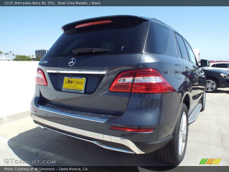 Steel Grey Metallic / Black 2015 Mercedes-Benz ML 350