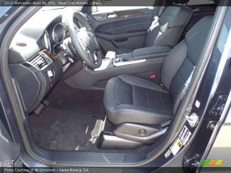 Steel Grey Metallic / Black 2015 Mercedes-Benz ML 350
