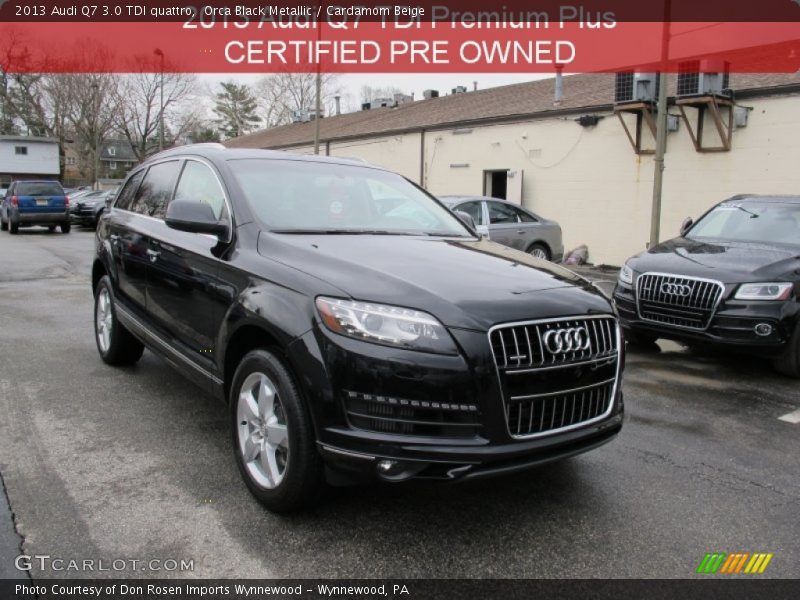 Orca Black Metallic / Cardamom Beige 2013 Audi Q7 3.0 TDI quattro