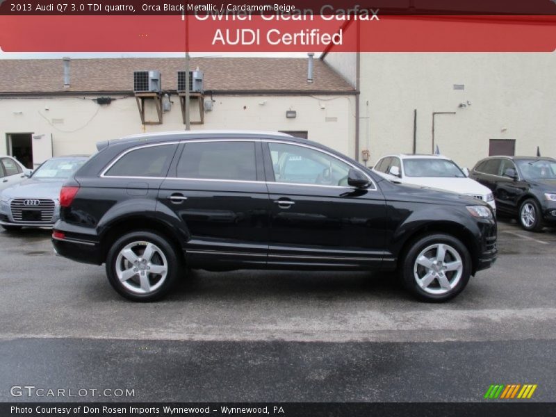 Orca Black Metallic / Cardamom Beige 2013 Audi Q7 3.0 TDI quattro