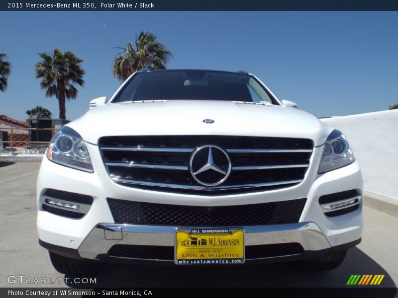Polar White / Black 2015 Mercedes-Benz ML 350