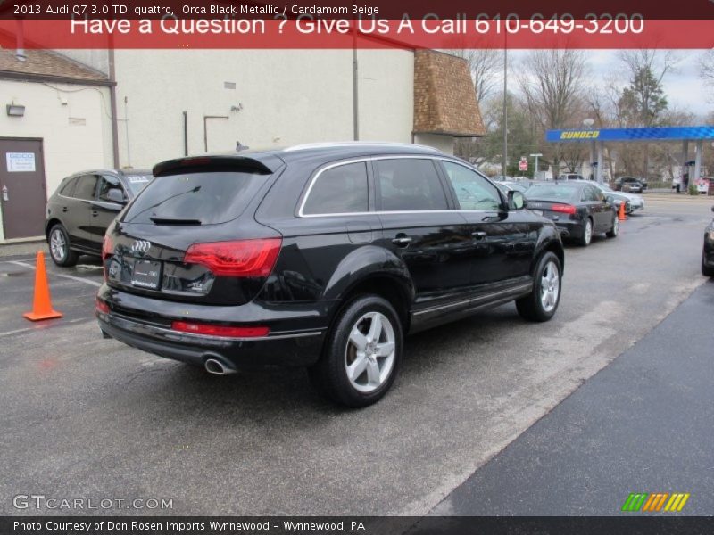 Orca Black Metallic / Cardamom Beige 2013 Audi Q7 3.0 TDI quattro
