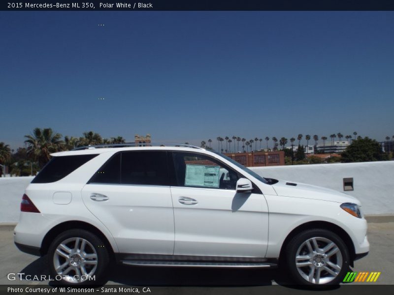 Polar White / Black 2015 Mercedes-Benz ML 350