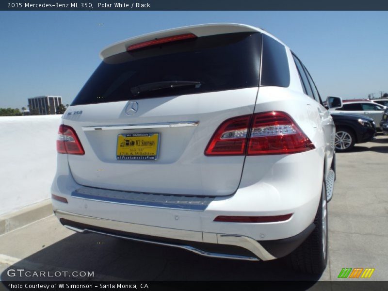 Polar White / Black 2015 Mercedes-Benz ML 350