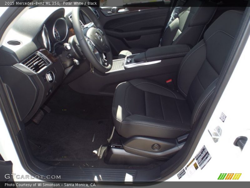 Polar White / Black 2015 Mercedes-Benz ML 350