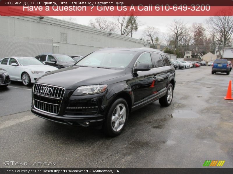 Orca Black Metallic / Cardamom Beige 2013 Audi Q7 3.0 TDI quattro