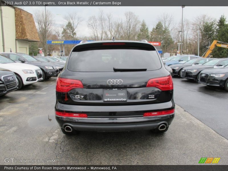 Orca Black Metallic / Cardamom Beige 2013 Audi Q7 3.0 TDI quattro