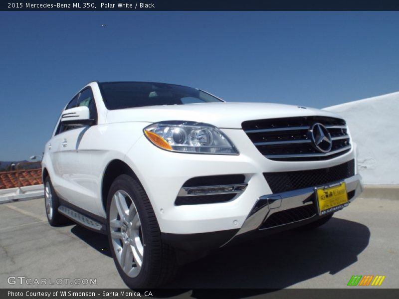 Polar White / Black 2015 Mercedes-Benz ML 350
