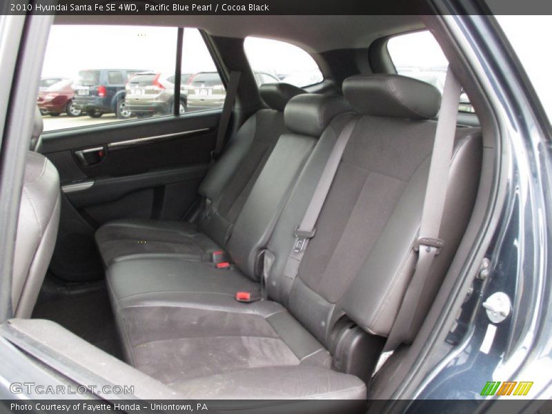 Pacific Blue Pearl / Cocoa Black 2010 Hyundai Santa Fe SE 4WD
