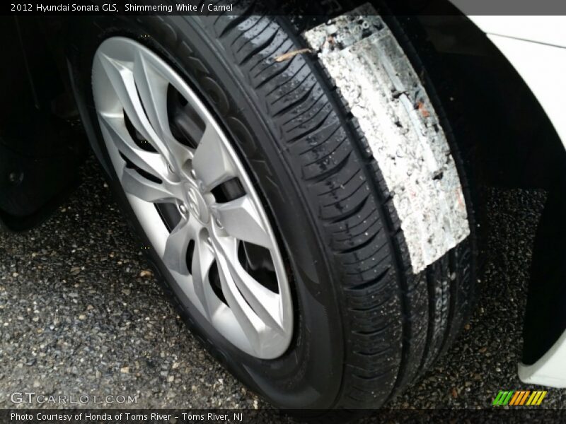 Shimmering White / Camel 2012 Hyundai Sonata GLS