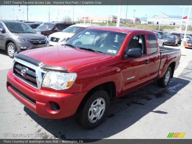Impulse Red Pearl / Graphite Gray 2007 Toyota Tacoma Access Cab