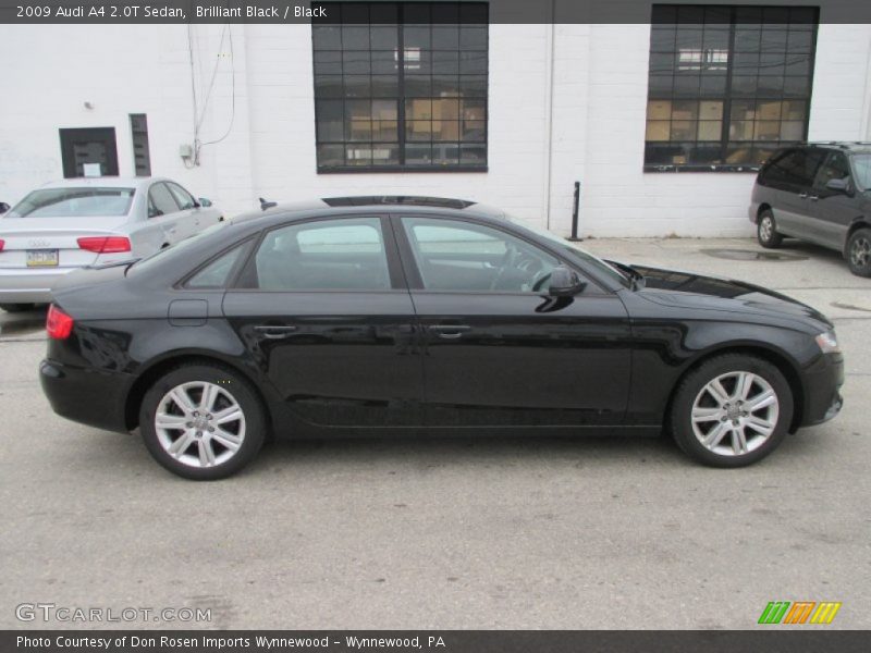 Brilliant Black / Black 2009 Audi A4 2.0T Sedan
