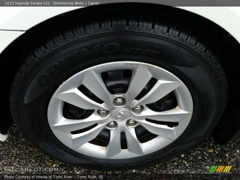 Shimmering White / Camel 2012 Hyundai Sonata GLS