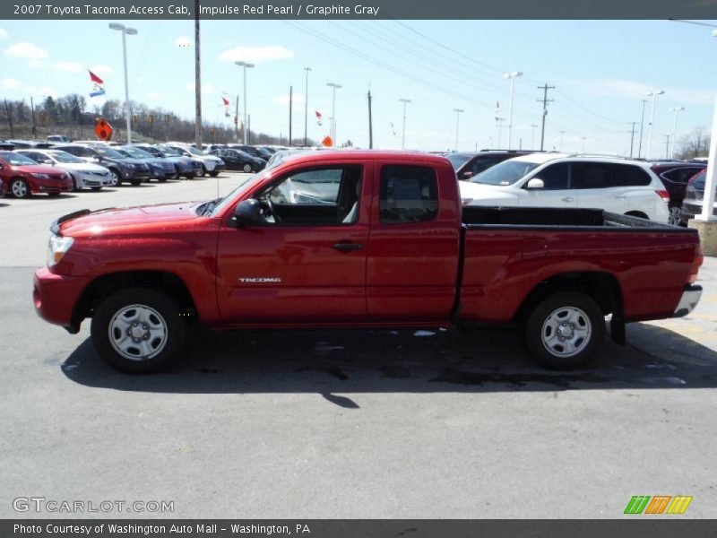Impulse Red Pearl / Graphite Gray 2007 Toyota Tacoma Access Cab