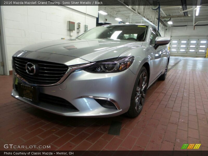 Sonic Silver Metallic / Black 2016 Mazda Mazda6 Grand Touring