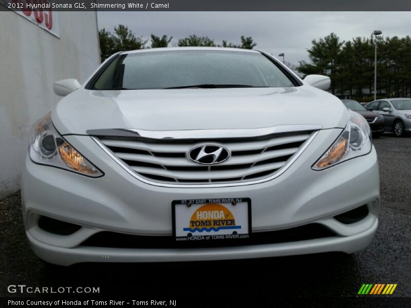 Shimmering White / Camel 2012 Hyundai Sonata GLS