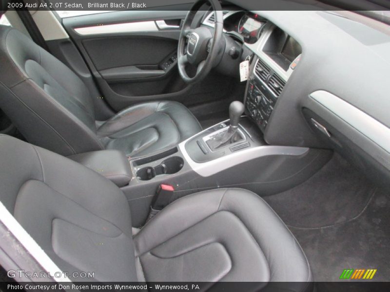 Brilliant Black / Black 2009 Audi A4 2.0T Sedan