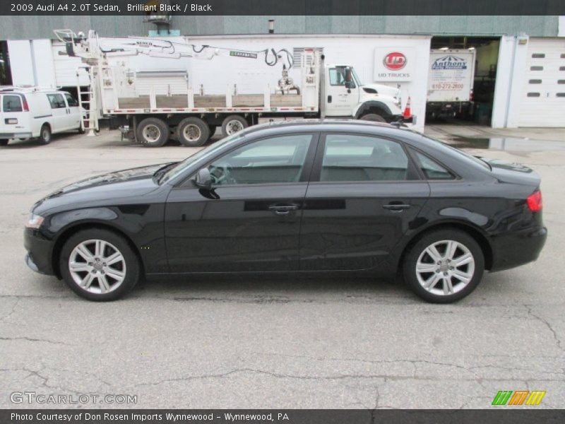 Brilliant Black / Black 2009 Audi A4 2.0T Sedan