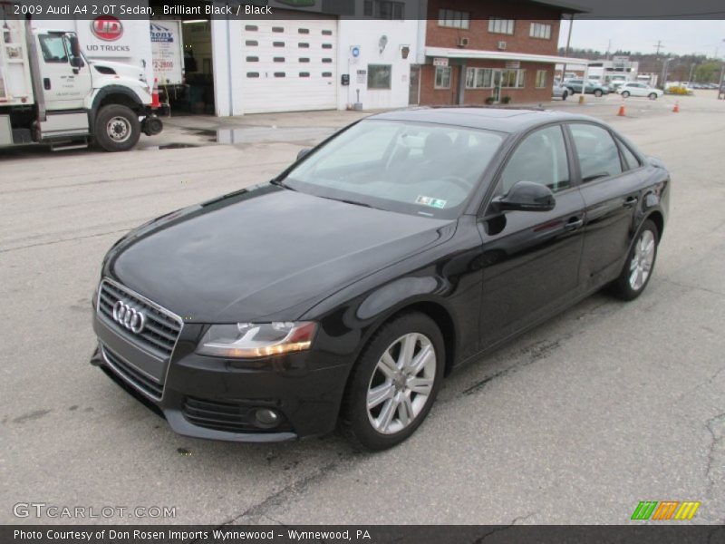 Brilliant Black / Black 2009 Audi A4 2.0T Sedan