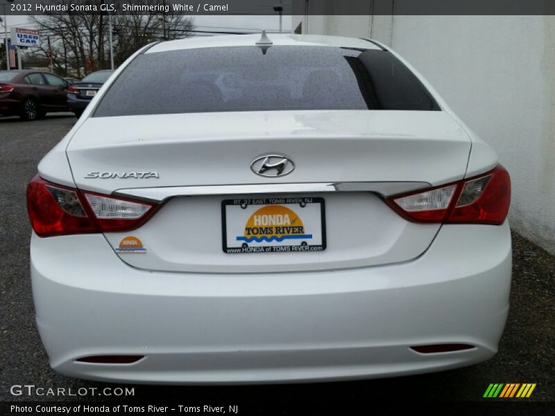 Shimmering White / Camel 2012 Hyundai Sonata GLS