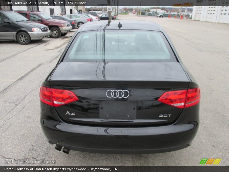 Brilliant Black / Black 2009 Audi A4 2.0T Sedan
