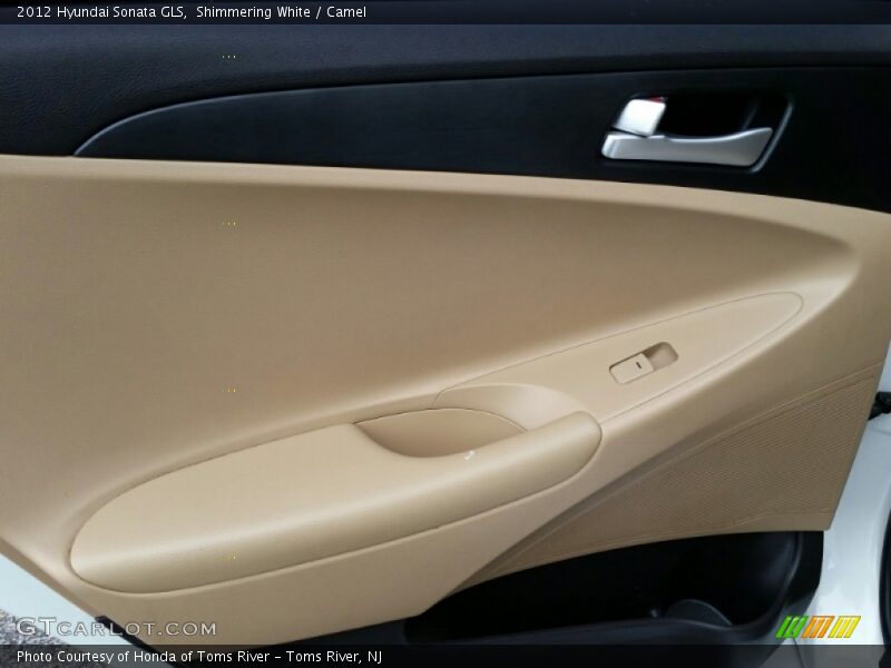 Shimmering White / Camel 2012 Hyundai Sonata GLS