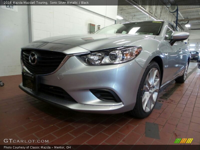 Sonic Silver Metallic / Black 2016 Mazda Mazda6 Touring