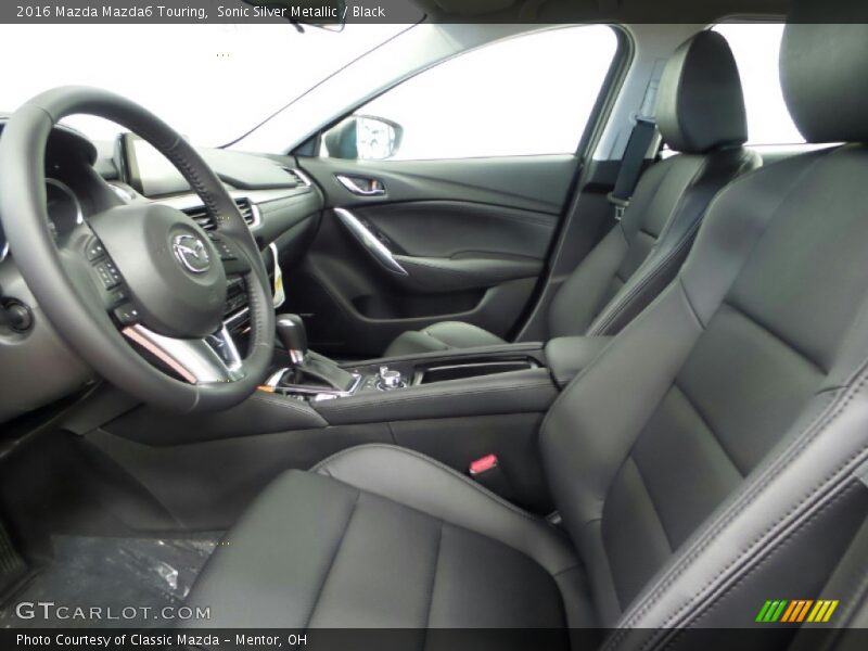 Sonic Silver Metallic / Black 2016 Mazda Mazda6 Touring