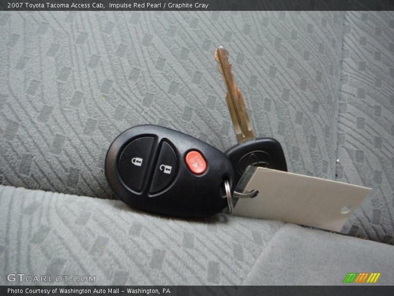 Impulse Red Pearl / Graphite Gray 2007 Toyota Tacoma Access Cab