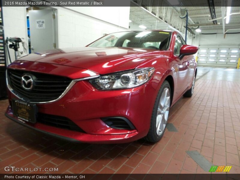 Soul Red Metallic / Black 2016 Mazda Mazda6 Touring
