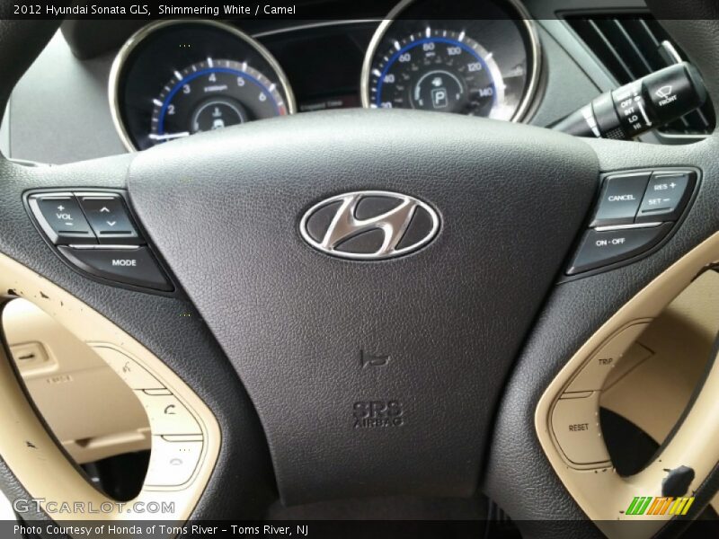 Shimmering White / Camel 2012 Hyundai Sonata GLS