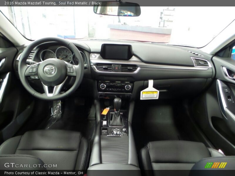 Soul Red Metallic / Black 2016 Mazda Mazda6 Touring