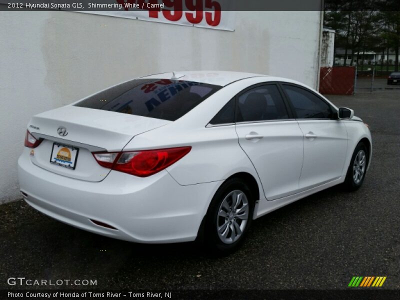 Shimmering White / Camel 2012 Hyundai Sonata GLS