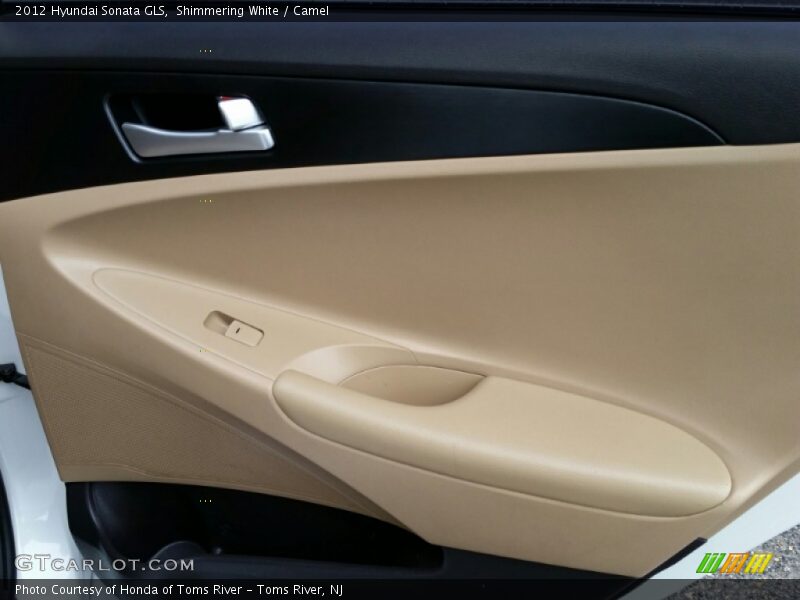 Shimmering White / Camel 2012 Hyundai Sonata GLS