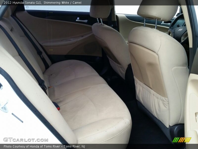 Shimmering White / Camel 2012 Hyundai Sonata GLS