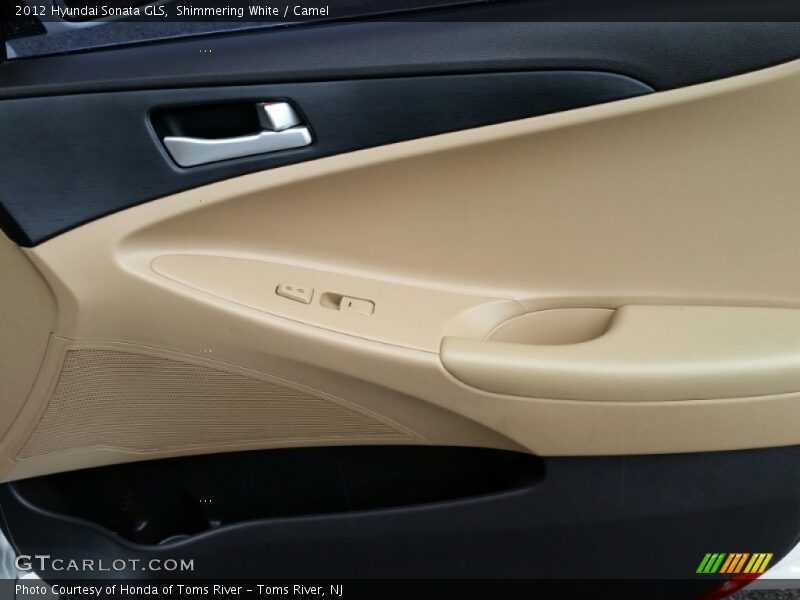 Shimmering White / Camel 2012 Hyundai Sonata GLS