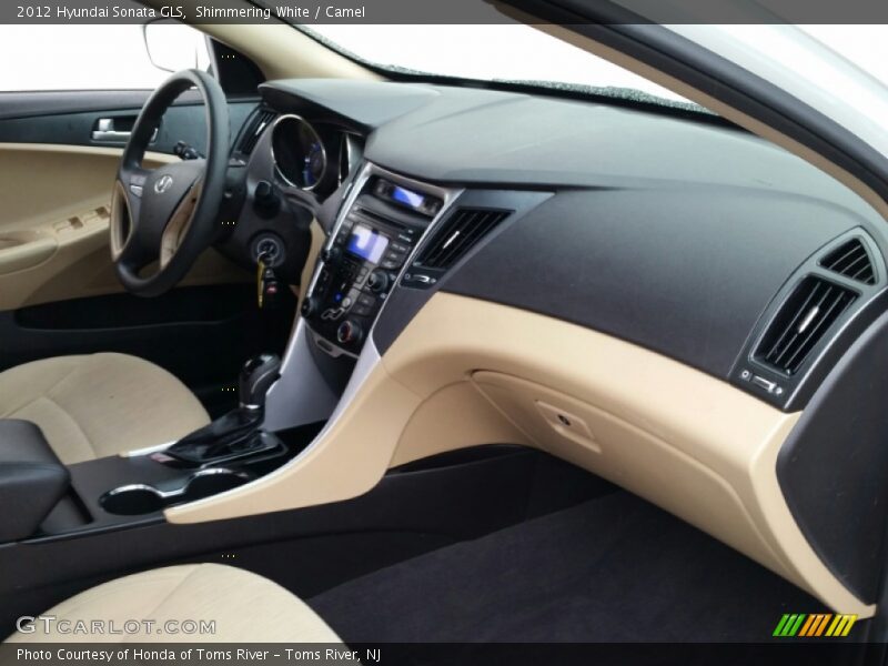 Shimmering White / Camel 2012 Hyundai Sonata GLS