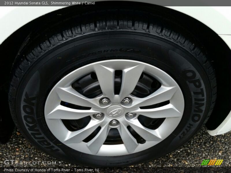 Shimmering White / Camel 2012 Hyundai Sonata GLS