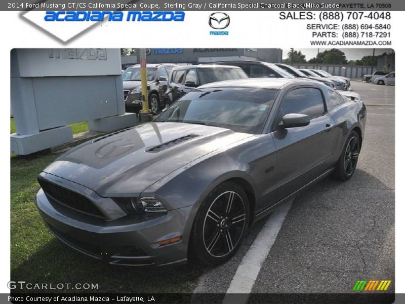 Sterling Gray / California Special Charcoal Black/Miko Suede 2014 Ford Mustang GT/CS California Special Coupe