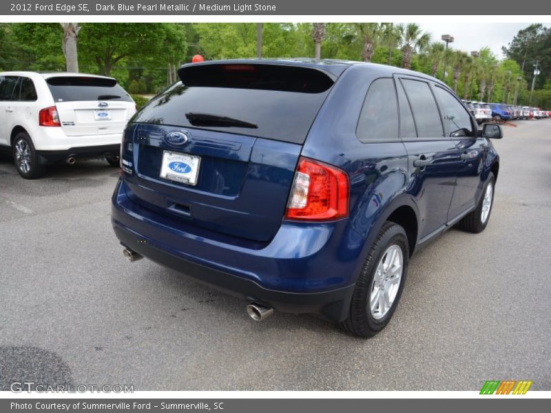 Dark Blue Pearl Metallic / Medium Light Stone 2012 Ford Edge SE