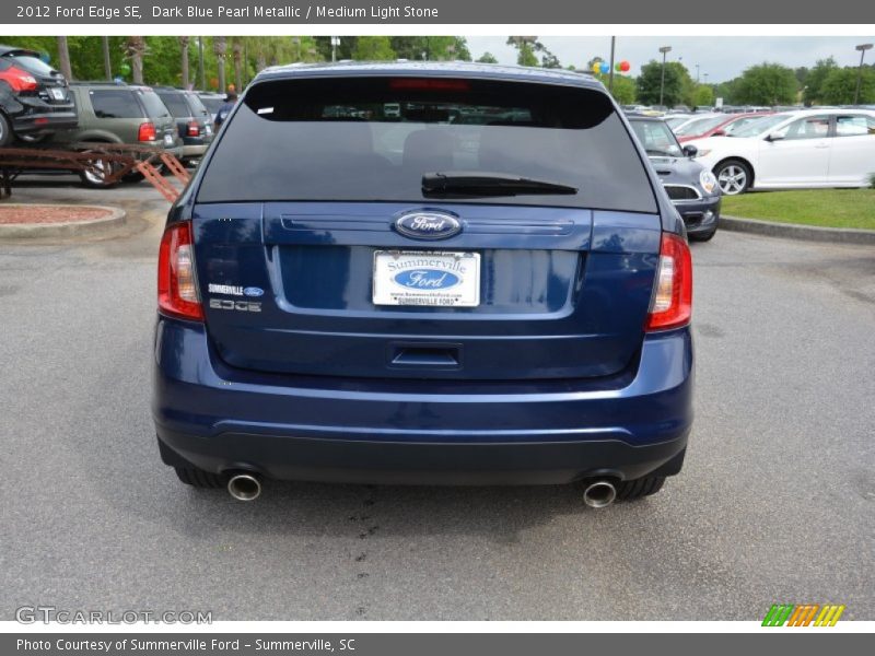 Dark Blue Pearl Metallic / Medium Light Stone 2012 Ford Edge SE