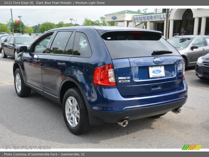 Dark Blue Pearl Metallic / Medium Light Stone 2012 Ford Edge SE