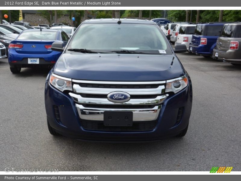 Dark Blue Pearl Metallic / Medium Light Stone 2012 Ford Edge SE