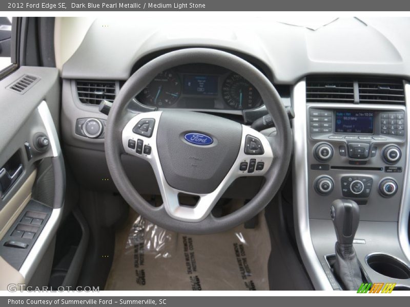 Dark Blue Pearl Metallic / Medium Light Stone 2012 Ford Edge SE